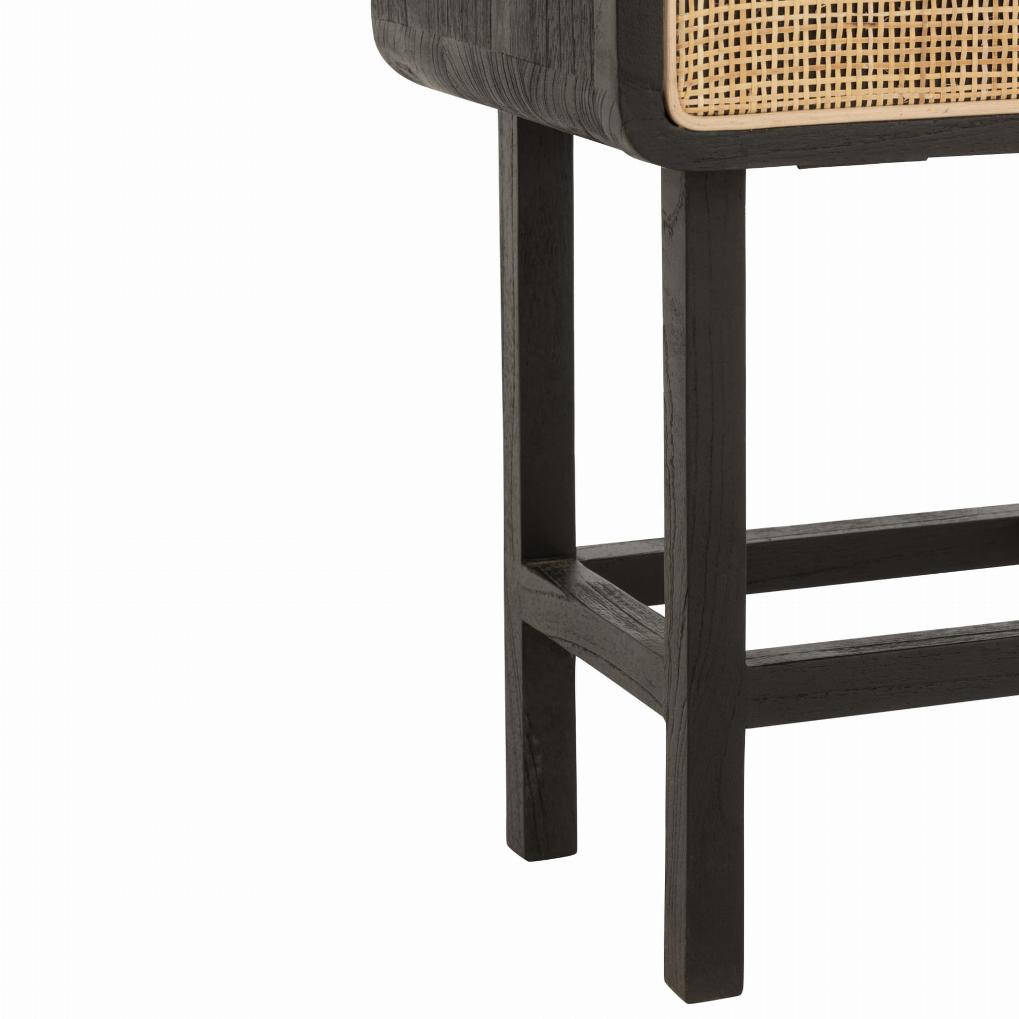 Stolik Molly szafka nocna drewno rattan 60x45x37 cm J-Line