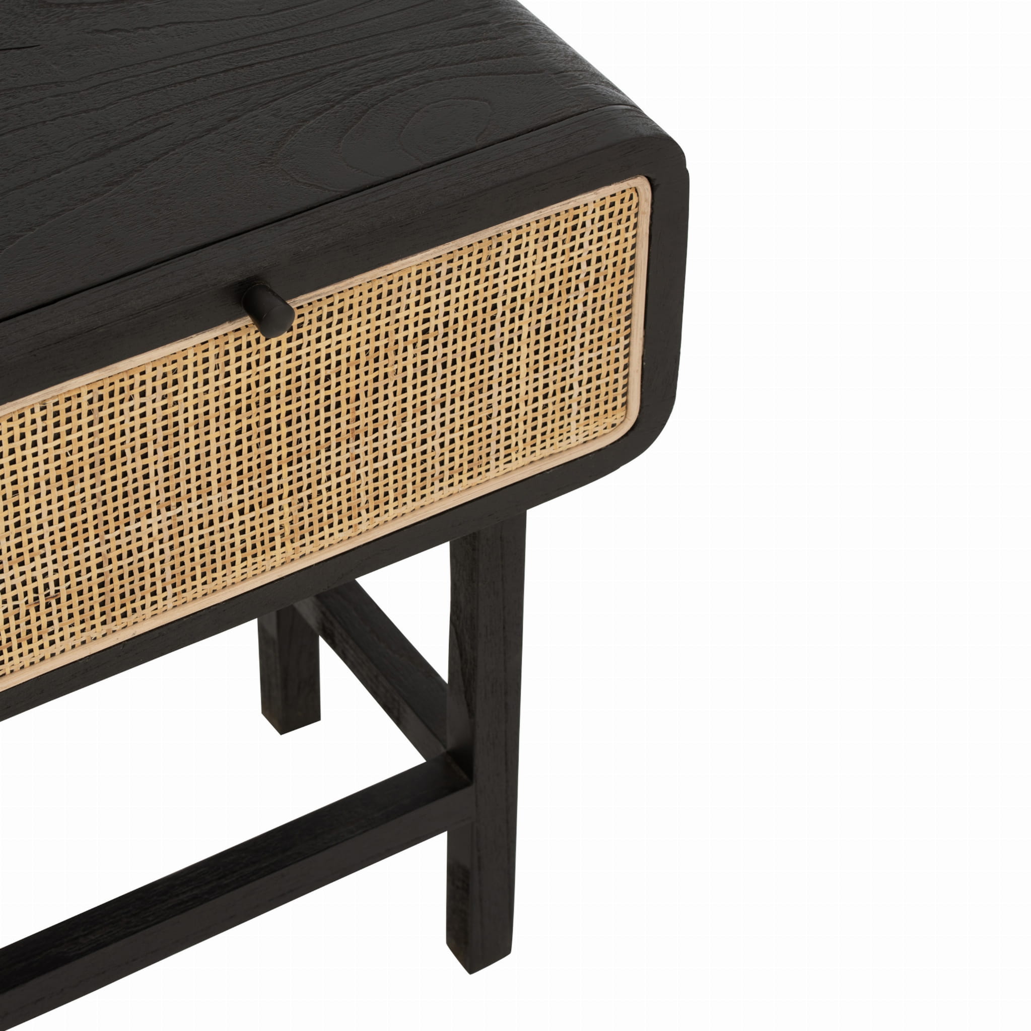 Stolik Molly szafka nocna drewno rattan 60x45x37 cm J-Line
