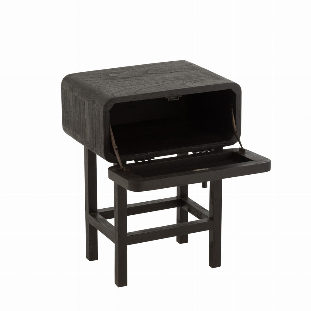 Stolik Molly szafka nocna drewno rattan 60x45x37 cm J-Line