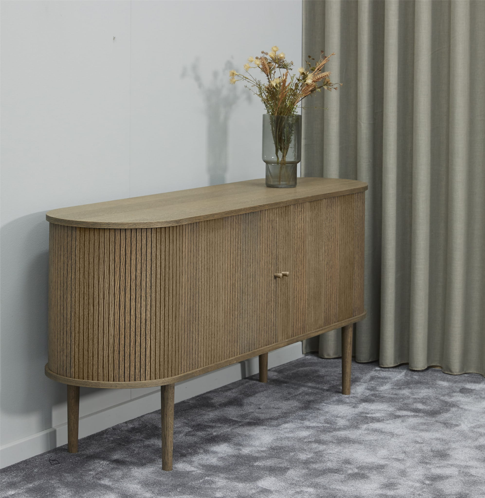 Komoda rtv Pure Dark dymiony dąb 160x45x75 cm
