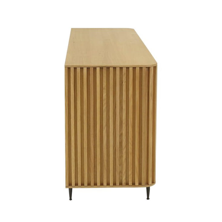 Komoda  Linea dębowa lamele 159x45x76 cm