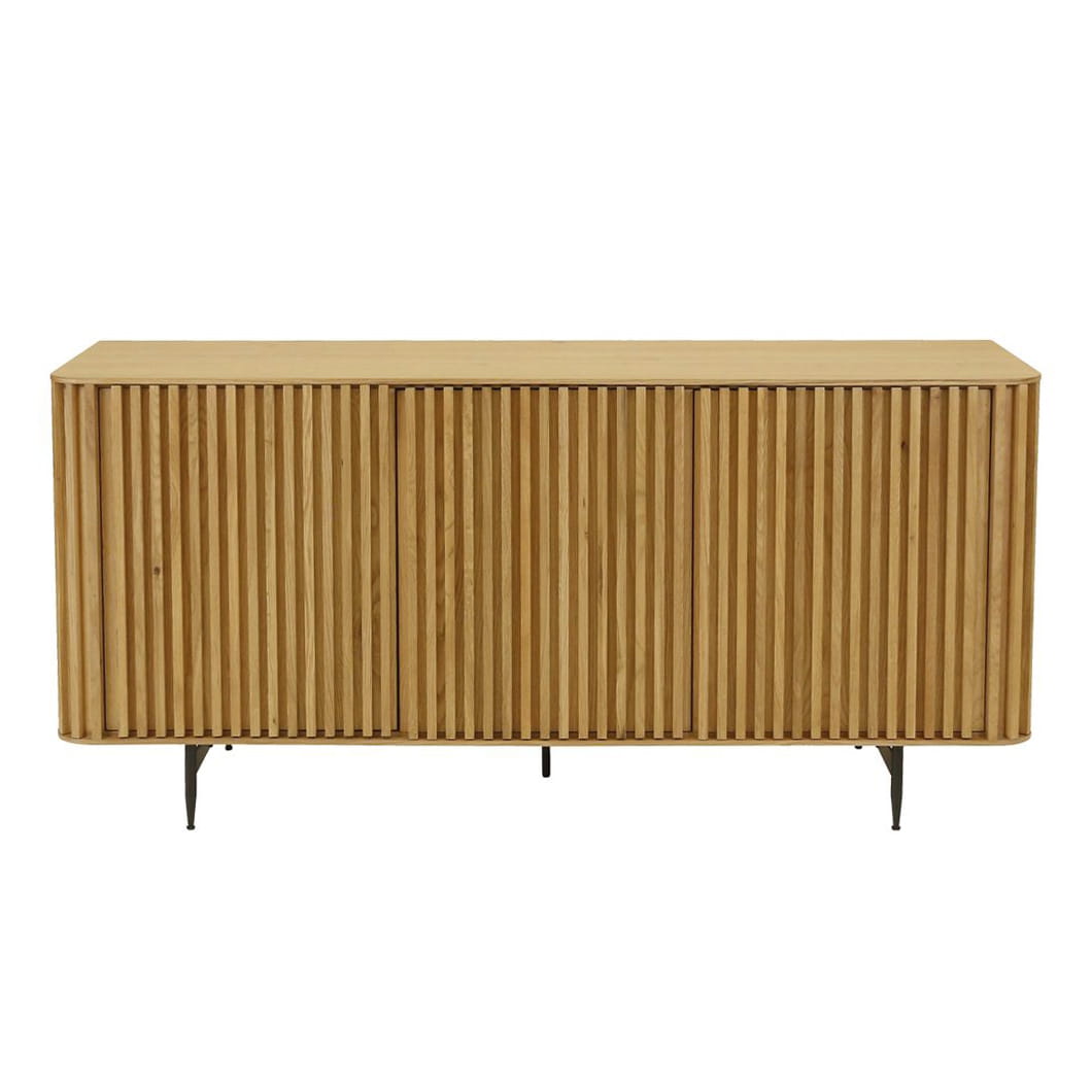Komoda  Linea dębowa lamele 159x45x76 cm