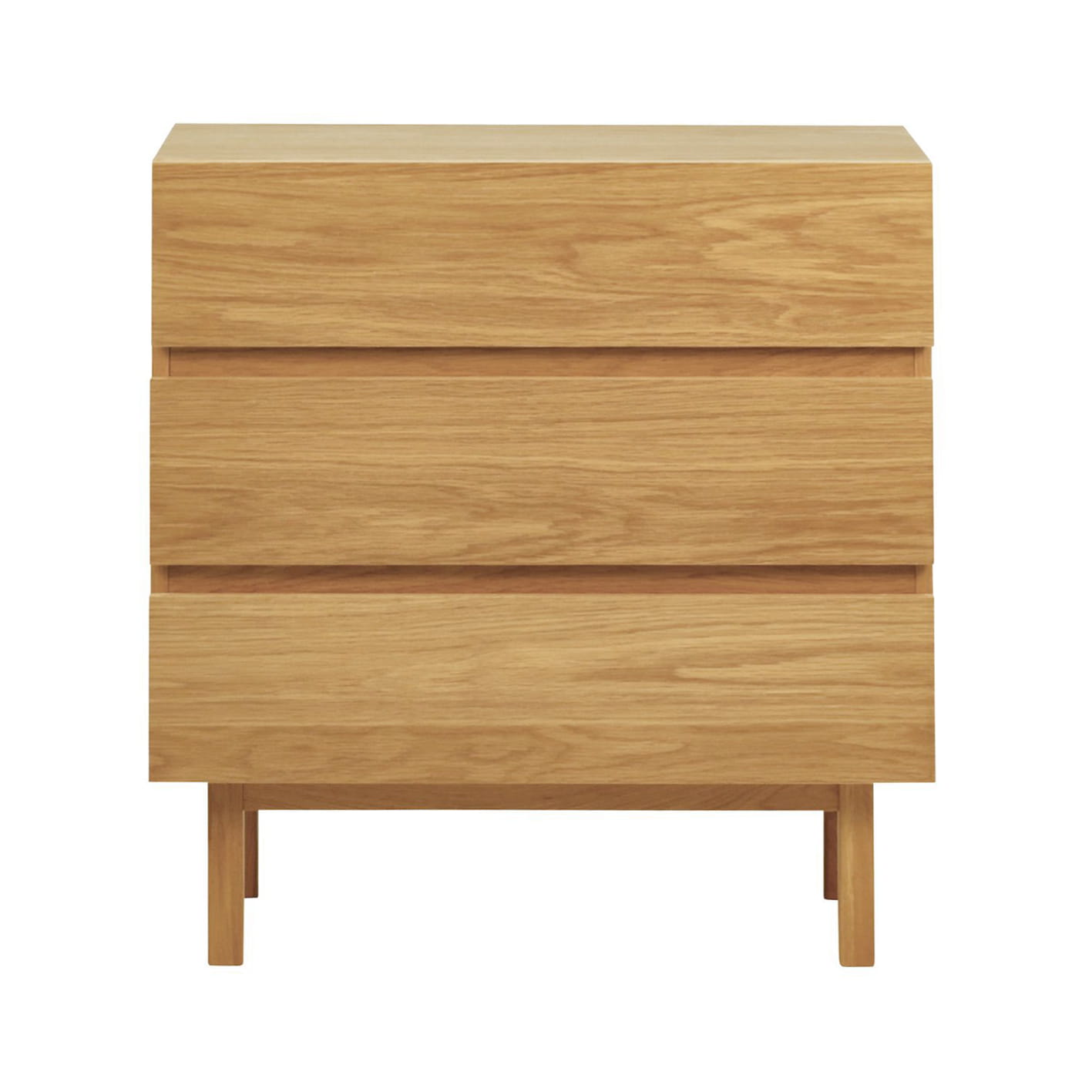 Komoda Prima 85x40x80 cm 3 szuflady dębowa