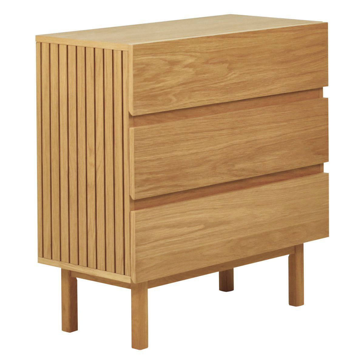 Komoda Prima 85x40x80 cm 3 szuflady dębowa