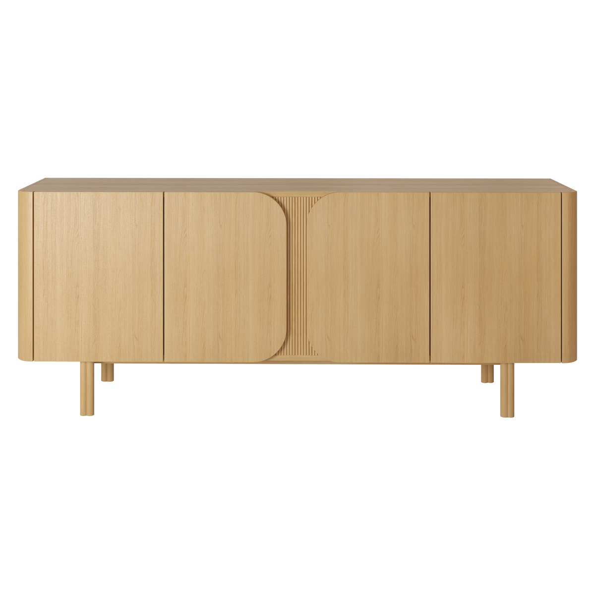 Komoda SIROCCO 200 cm 4-drzwiowa z naturalnego dębu