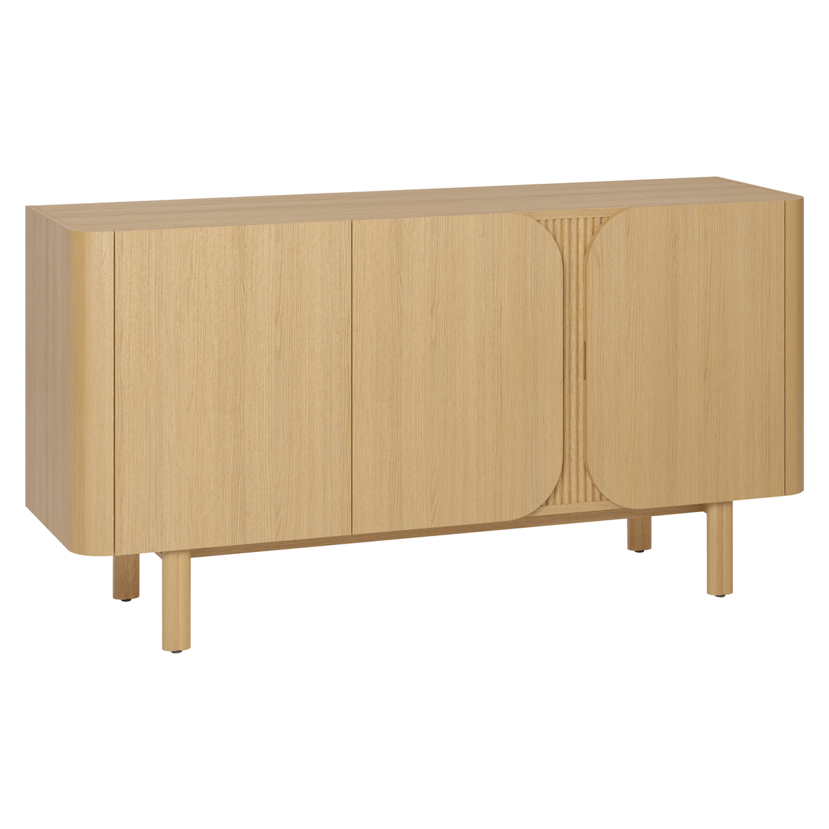 Komoda SIROCCO 154 cm 3-drzwiowa z naturalnego dębu