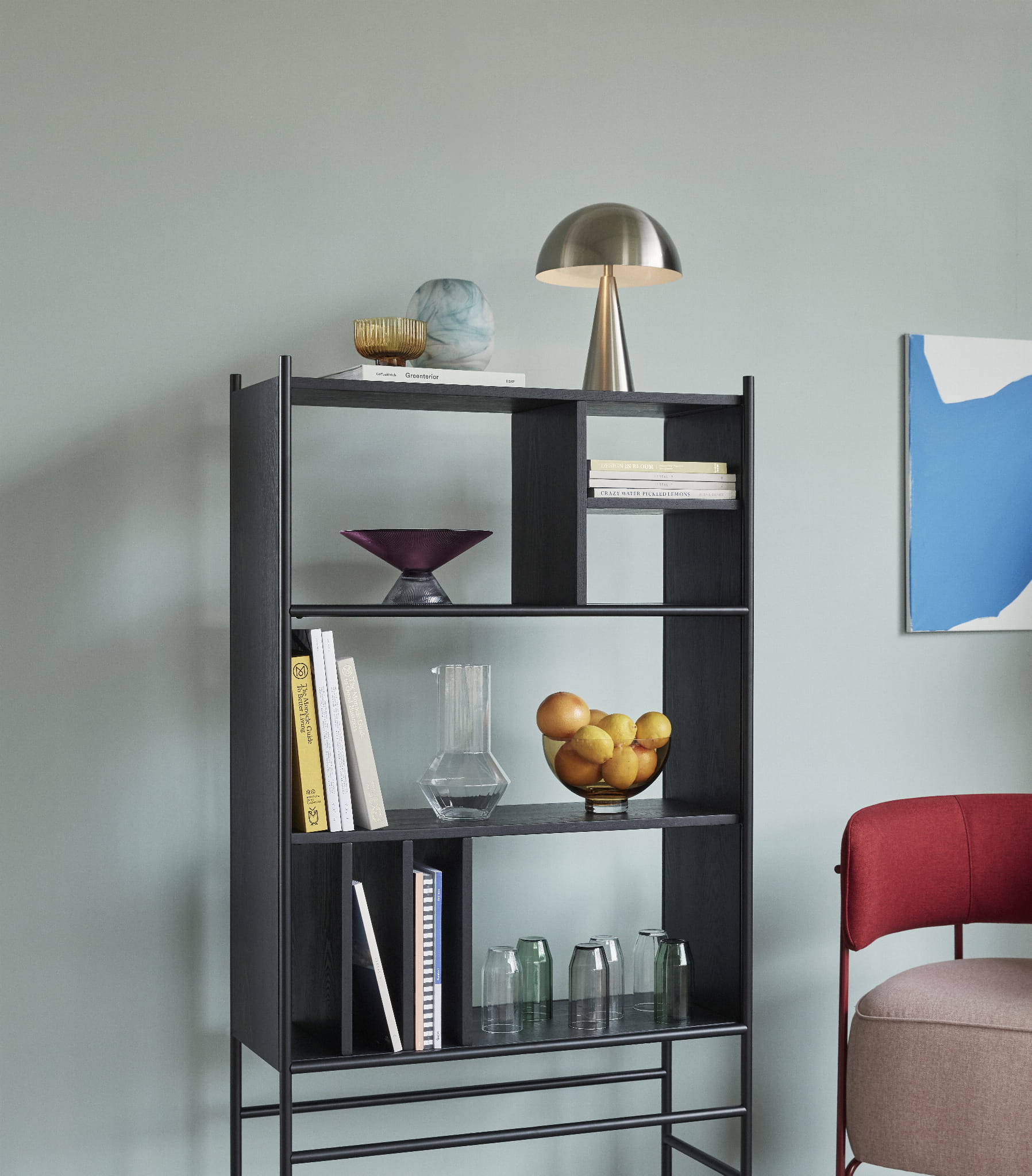 Regał Divide czarny 79x32xh160cm