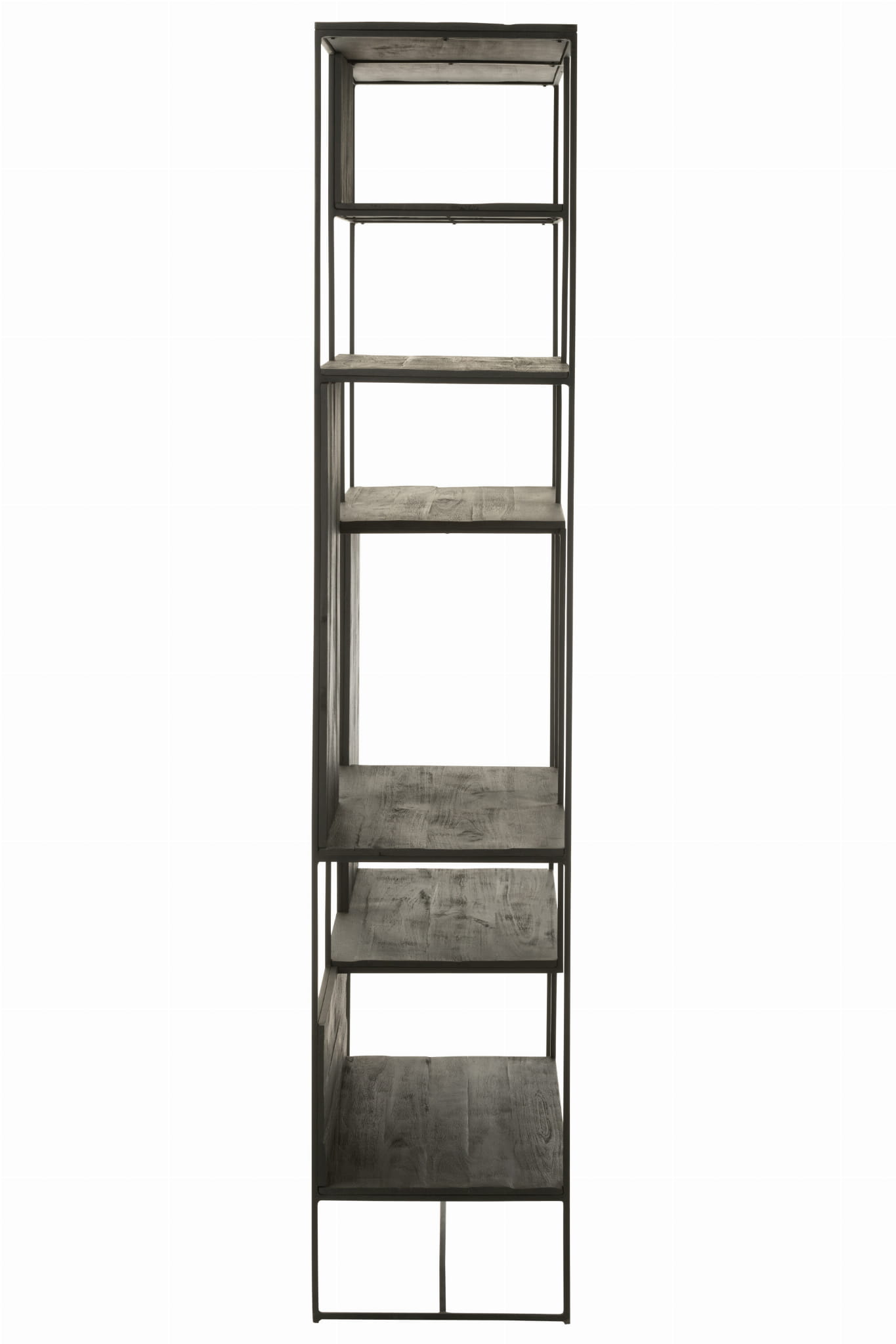 Regał NOCTA z drewna tekowego metalu 190x120cm