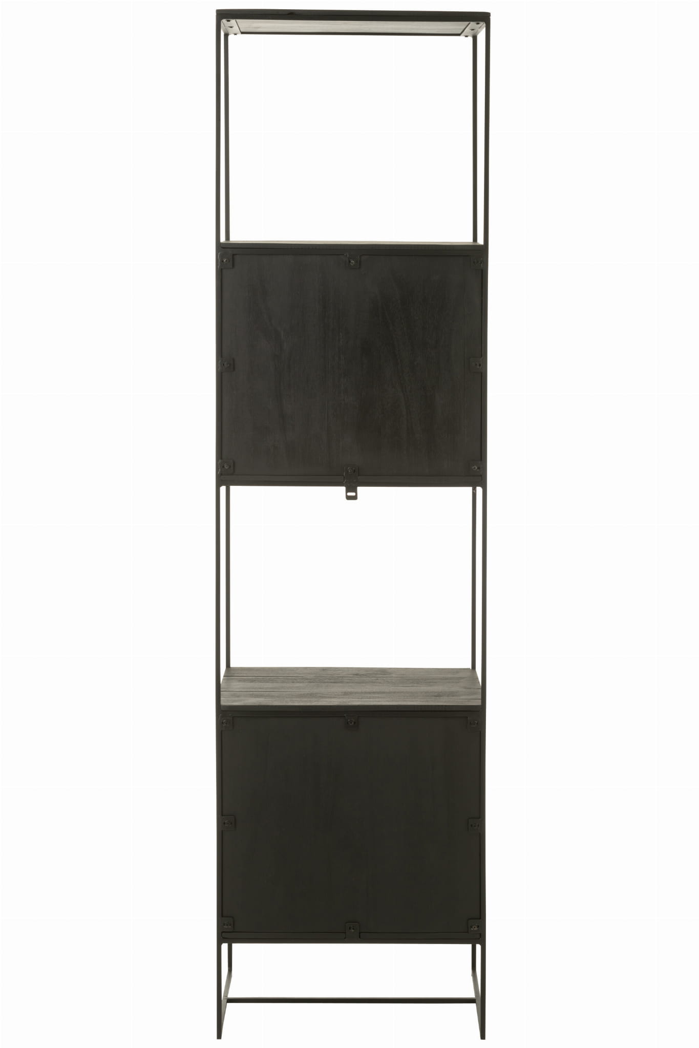 Regał NOCTA z drewna tekowego metalu 190x50cm