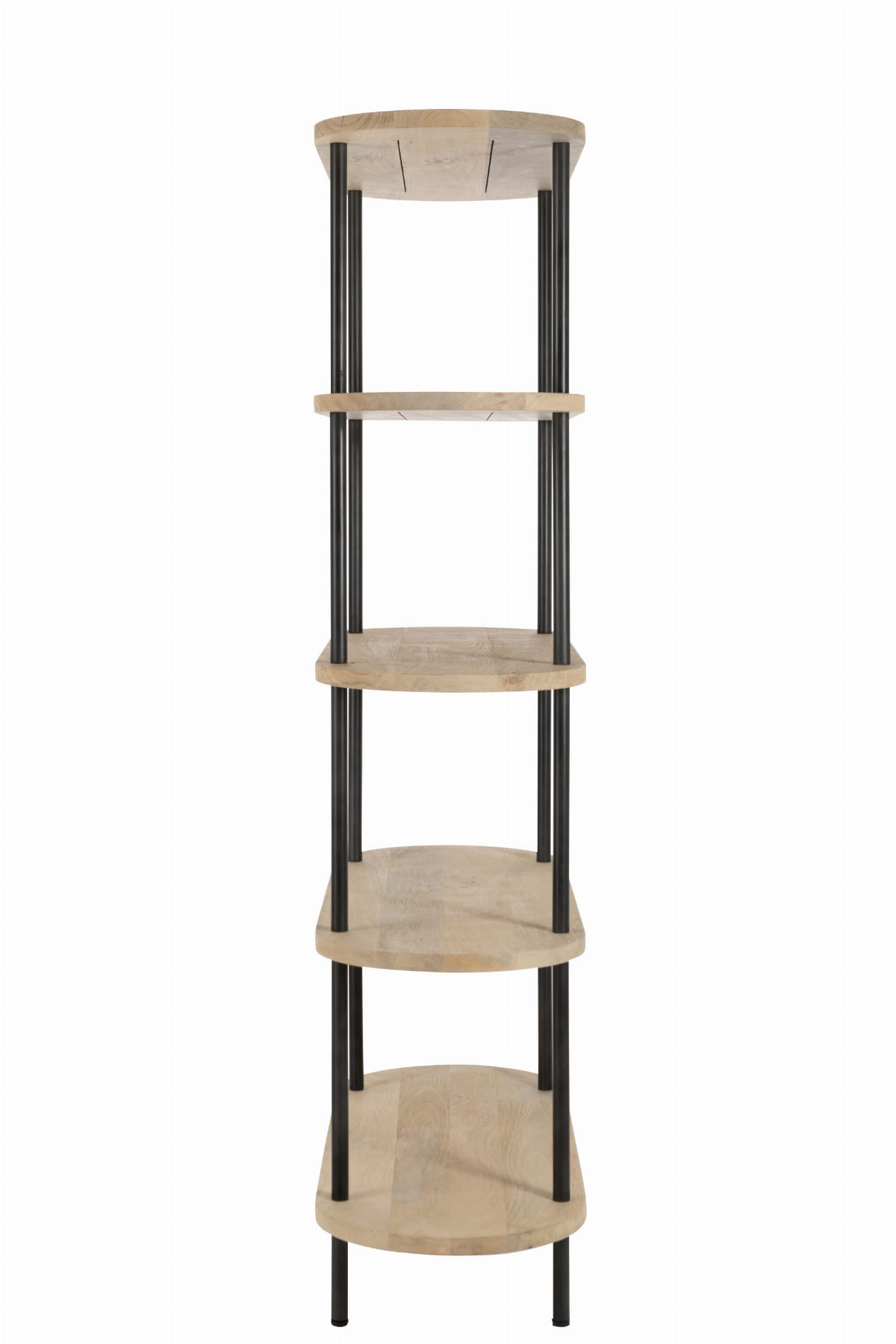 Regał ELI 5 półek drewno mango metal 105x40x176 cm