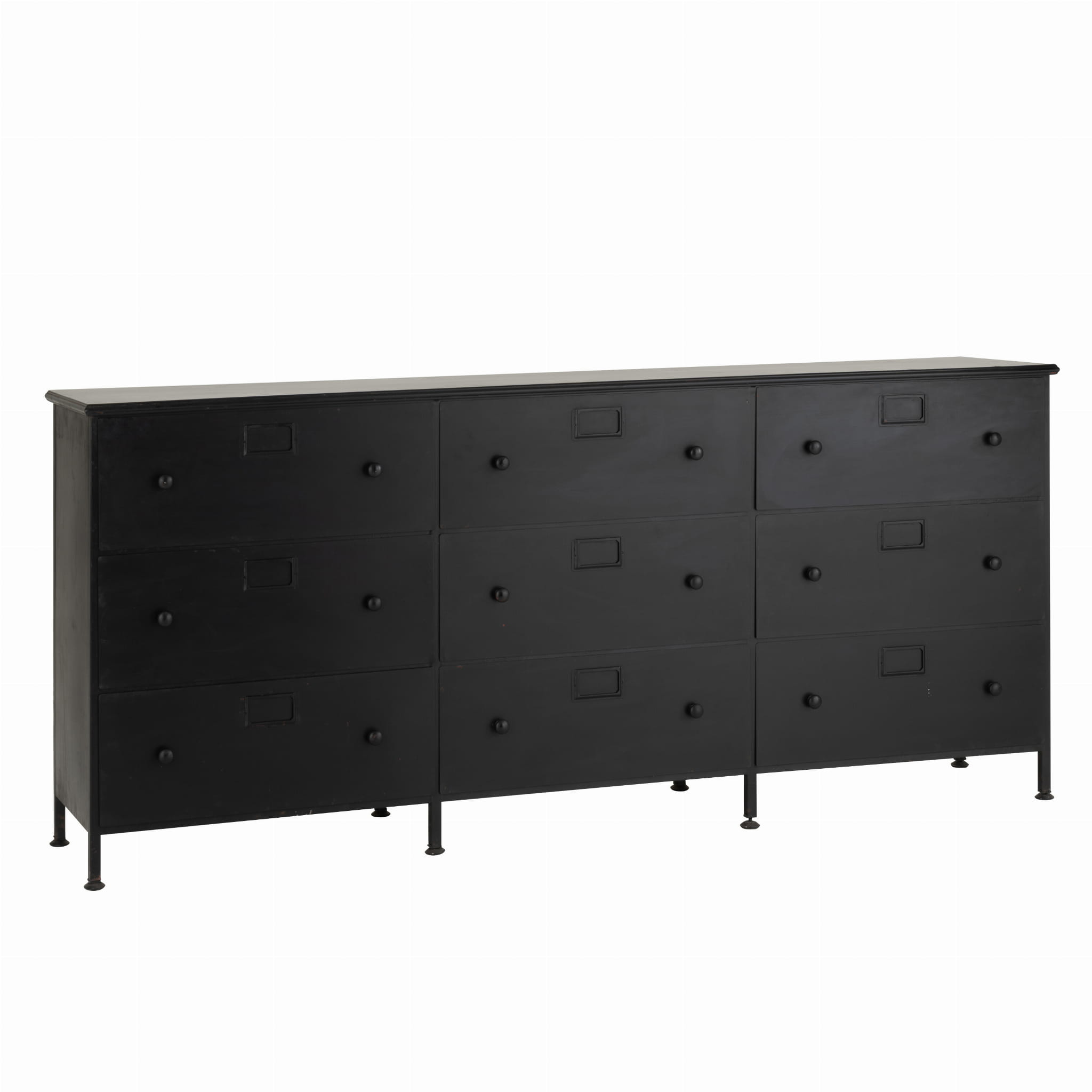 Komoda CADE metalowa z szufladami 175x41x87 cm