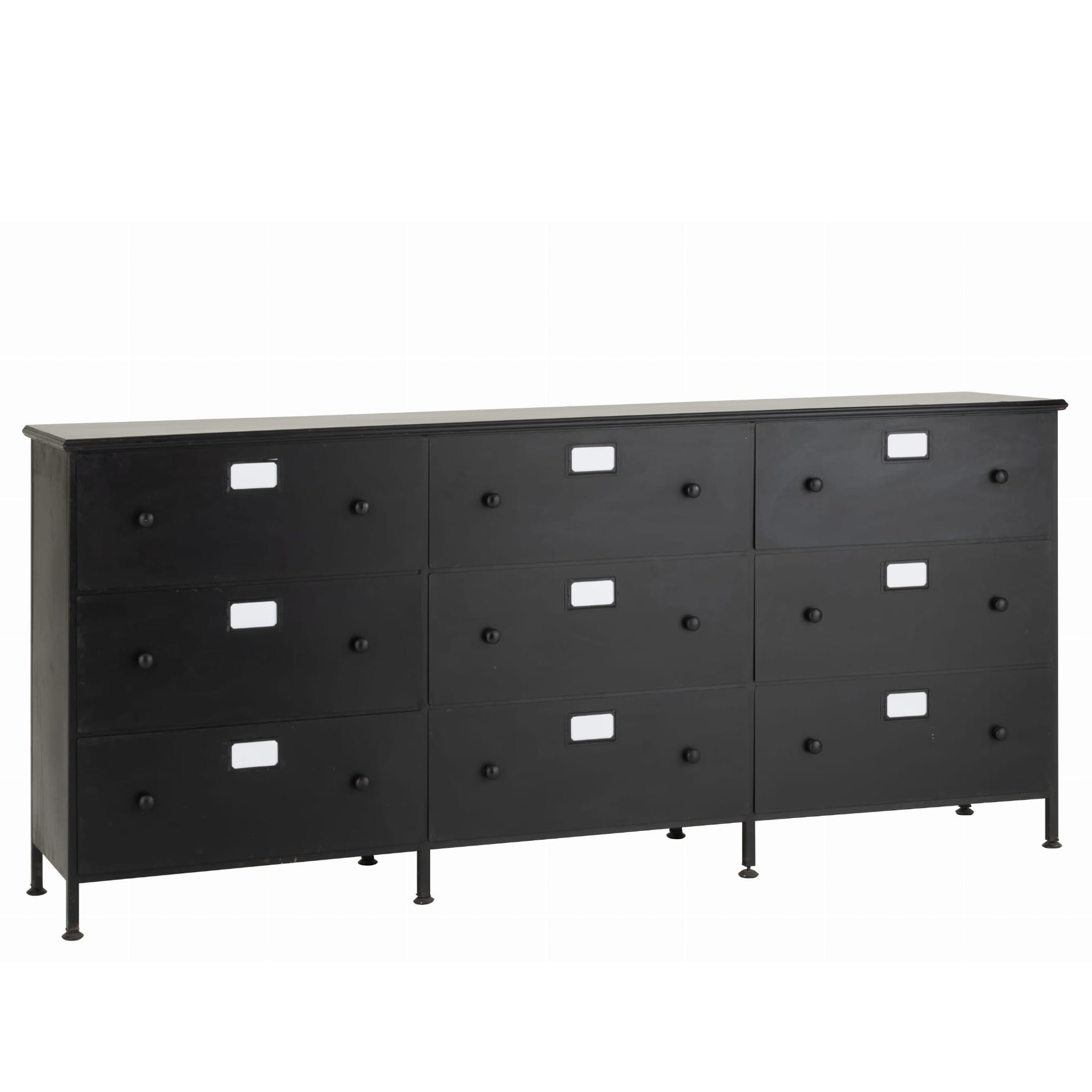 Komoda CADE metalowa z szufladami 175x41x87 cm