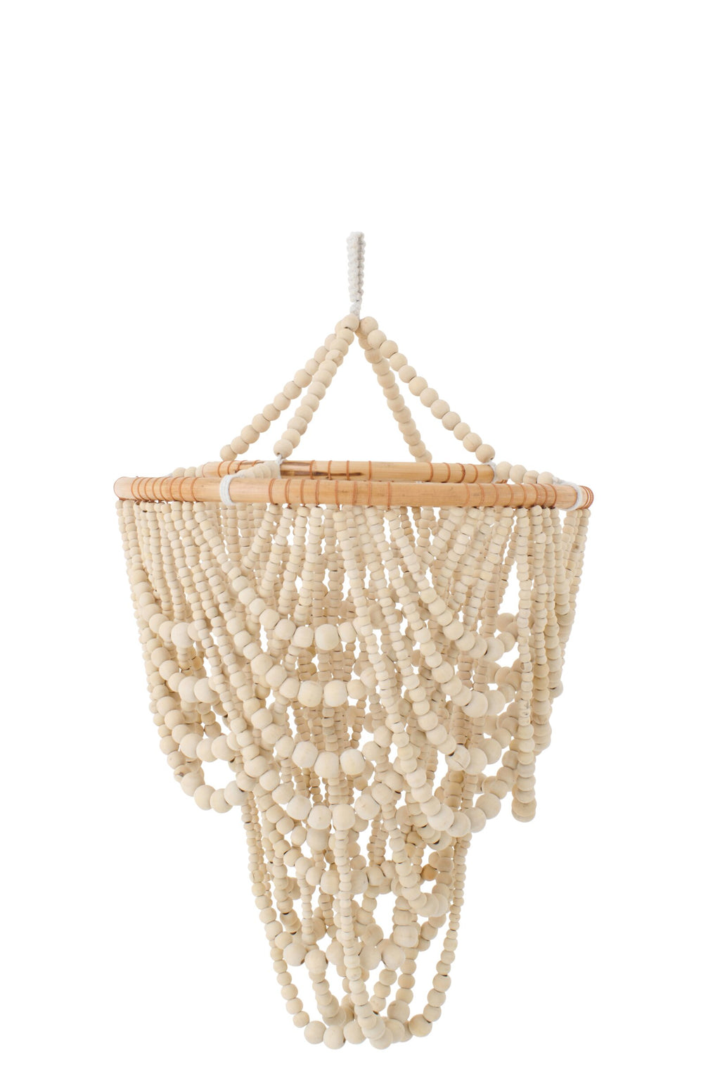 Lampa wisząca BEADS z drewnianych koralików