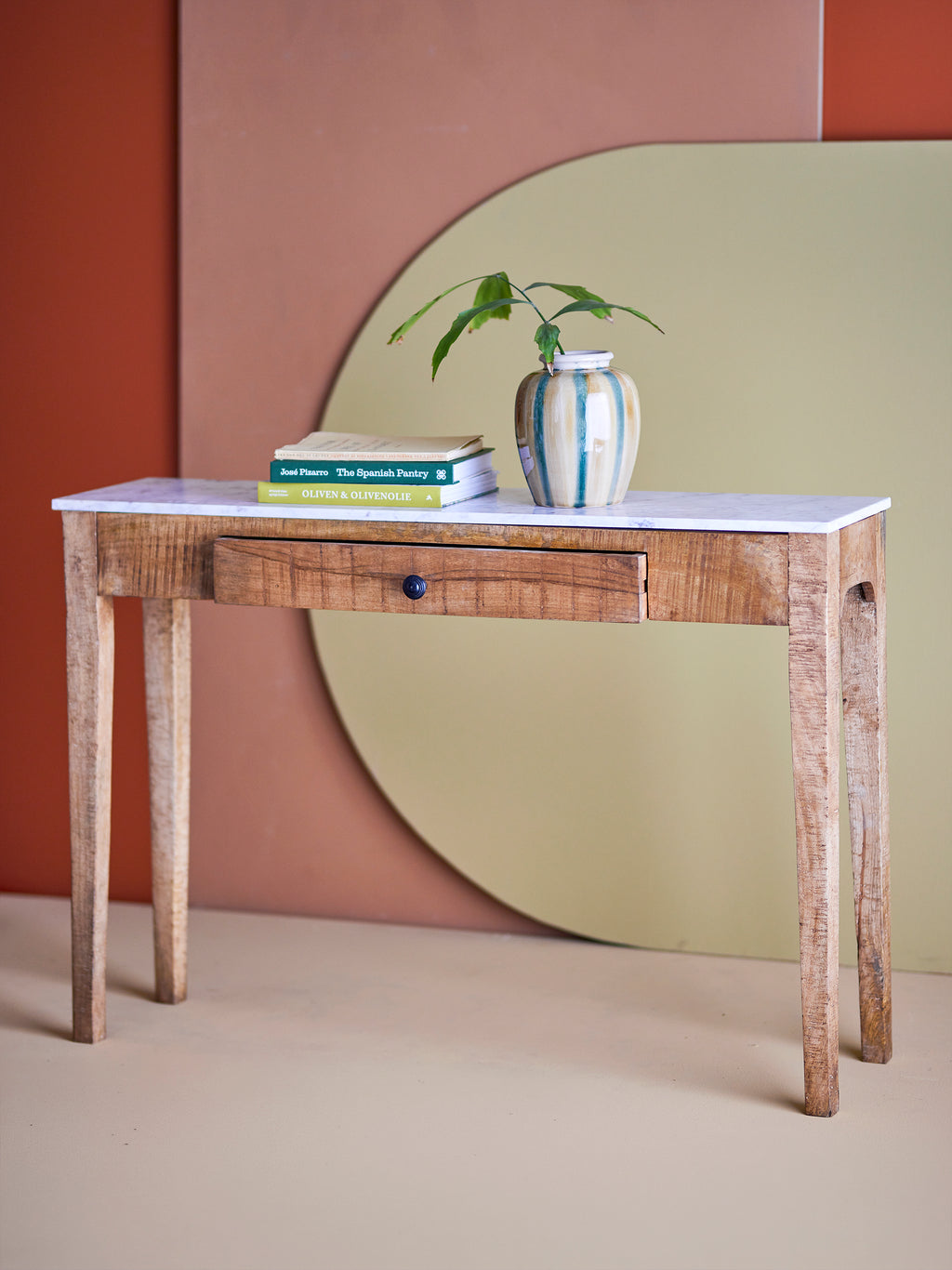 Konsola Hauge biurko marmur mango 110x28xh76 cm