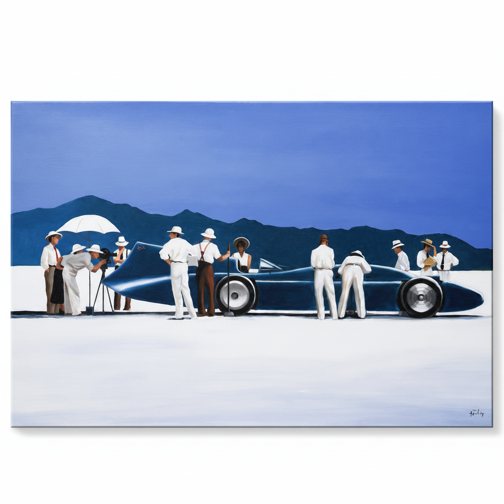 Obraz Bluebird at Bonneville 90x60 cm
