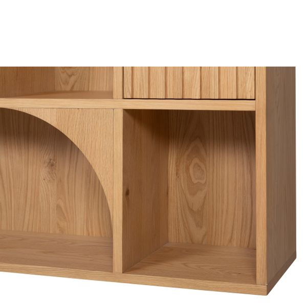 Biblioteczka regał ARTY 200x98x30 cm drewniany dębowy Zago