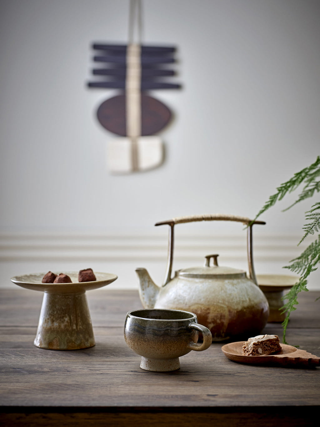 Bloomingville IKIGAI Dzbanek do Herbaty w Japońskim Stylu 1,55 l kamionka Bloomingville