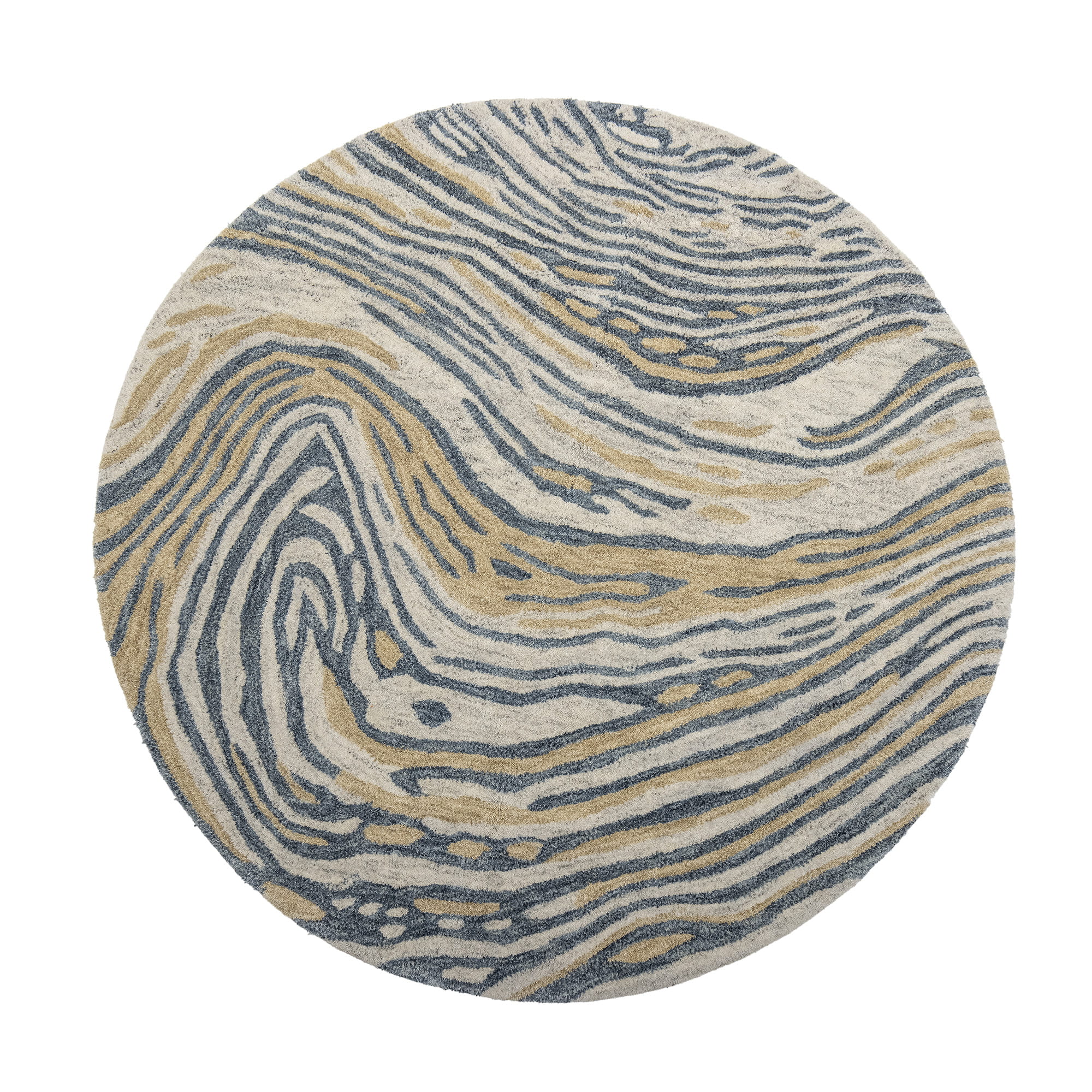 Dywan TIGER okrągły wełna 120 cm Bloomingville