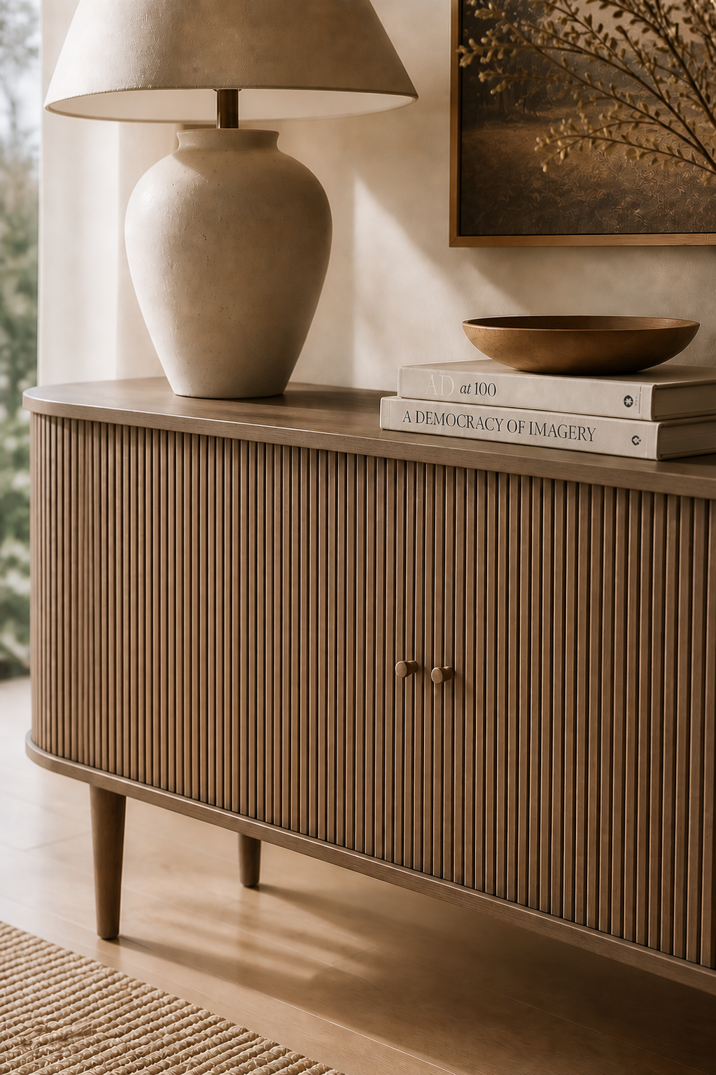 Komoda rtv Pure Dark dymiony dąb 160x45x75 cm