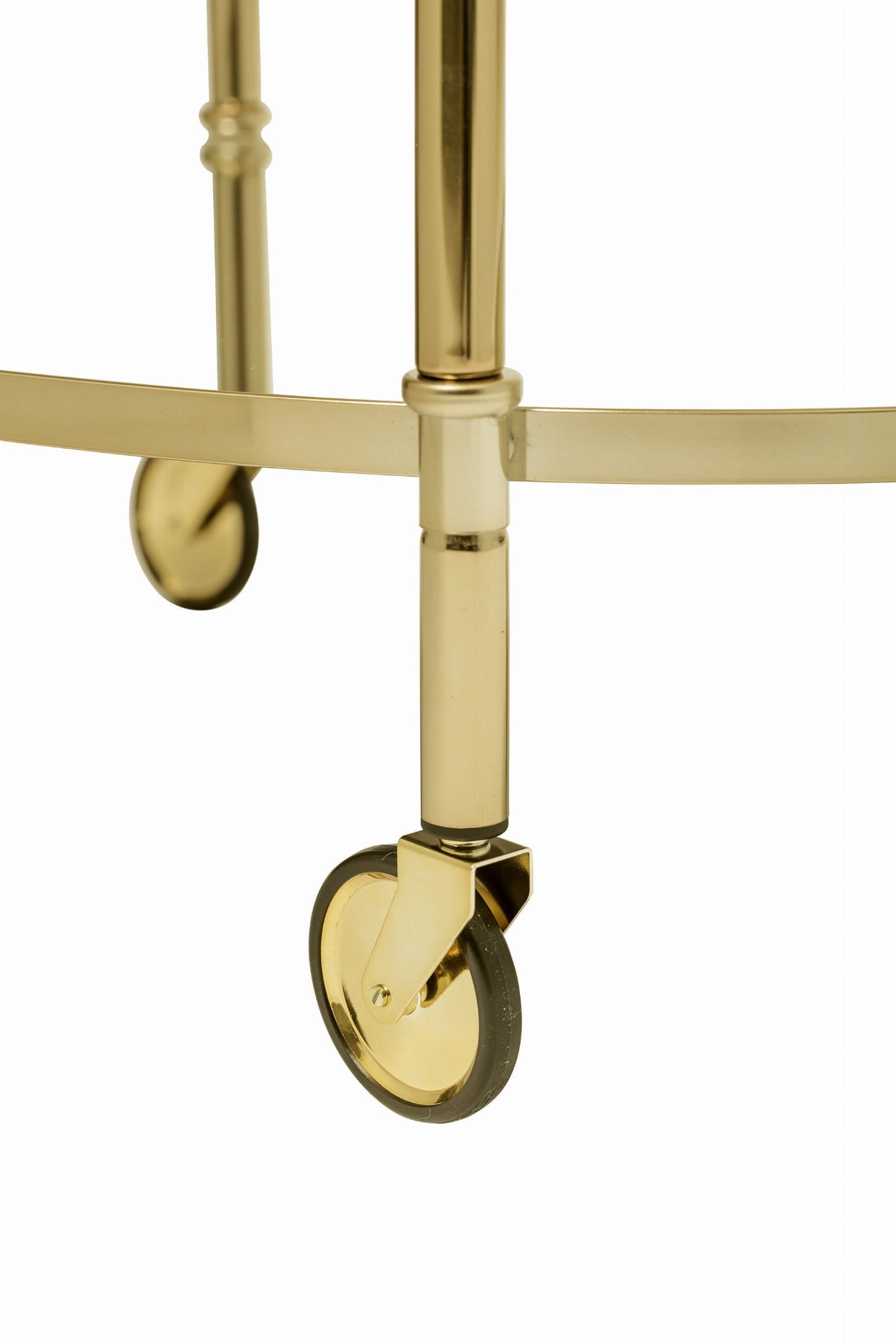 Elegancki stół barowy złoty szklany 86x46xH81 cm Bloomingville