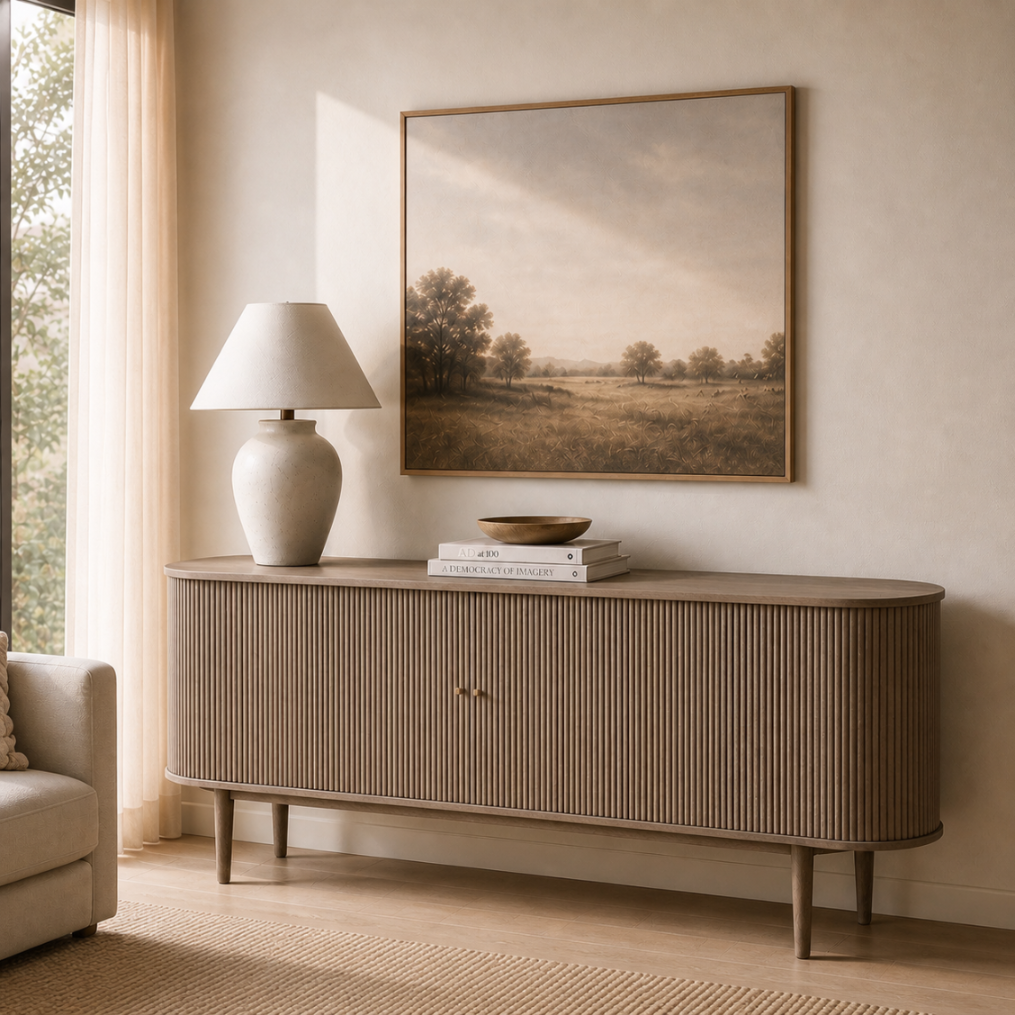 Komoda rtv Pure Dark dymiony dąb 160x45x75 cm