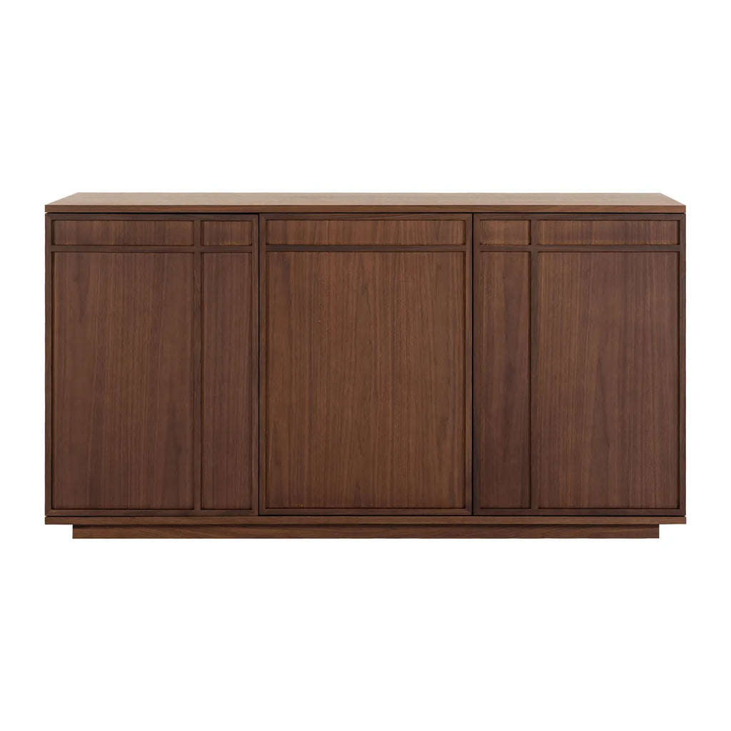 Komoda FERMO 150 cm – fornir orzech włoski, 3-drzwiowa