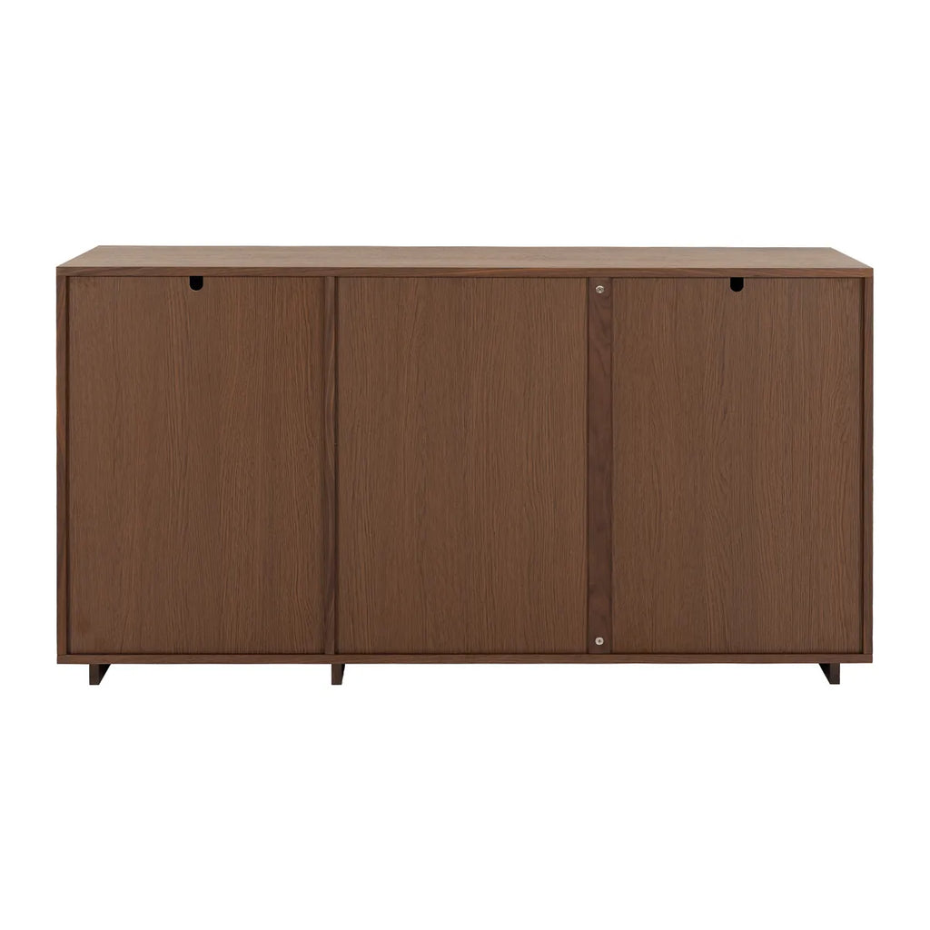 Komoda FERMO 150 cm – fornir orzech włoski, 3-drzwiowa