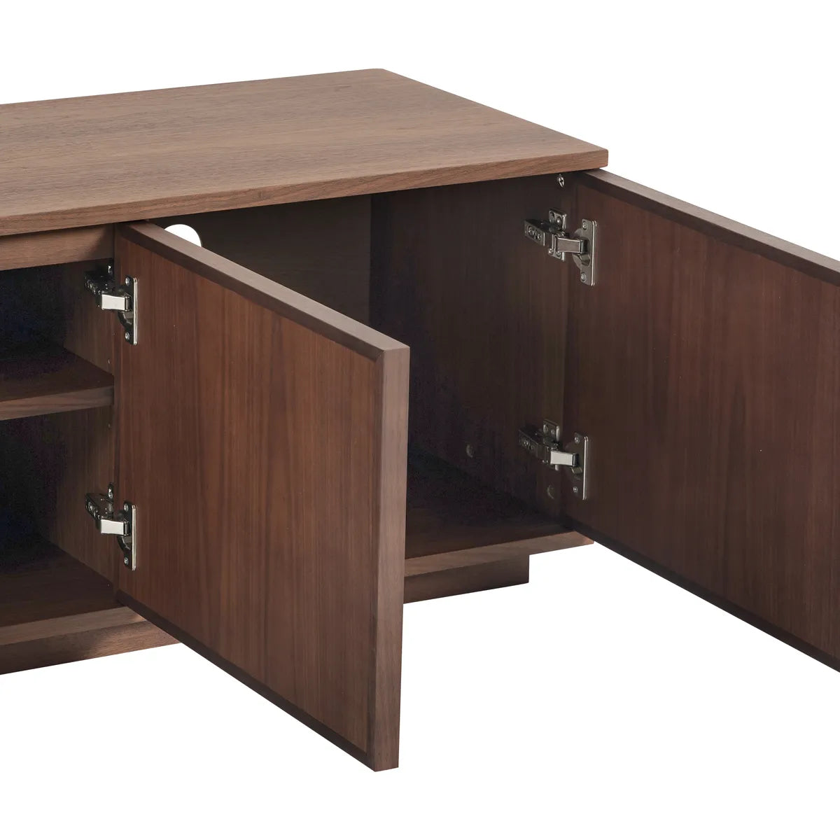 Szafka rtv FERMO 150 cm – fornir orzech włoski, 3-drzwiowa
