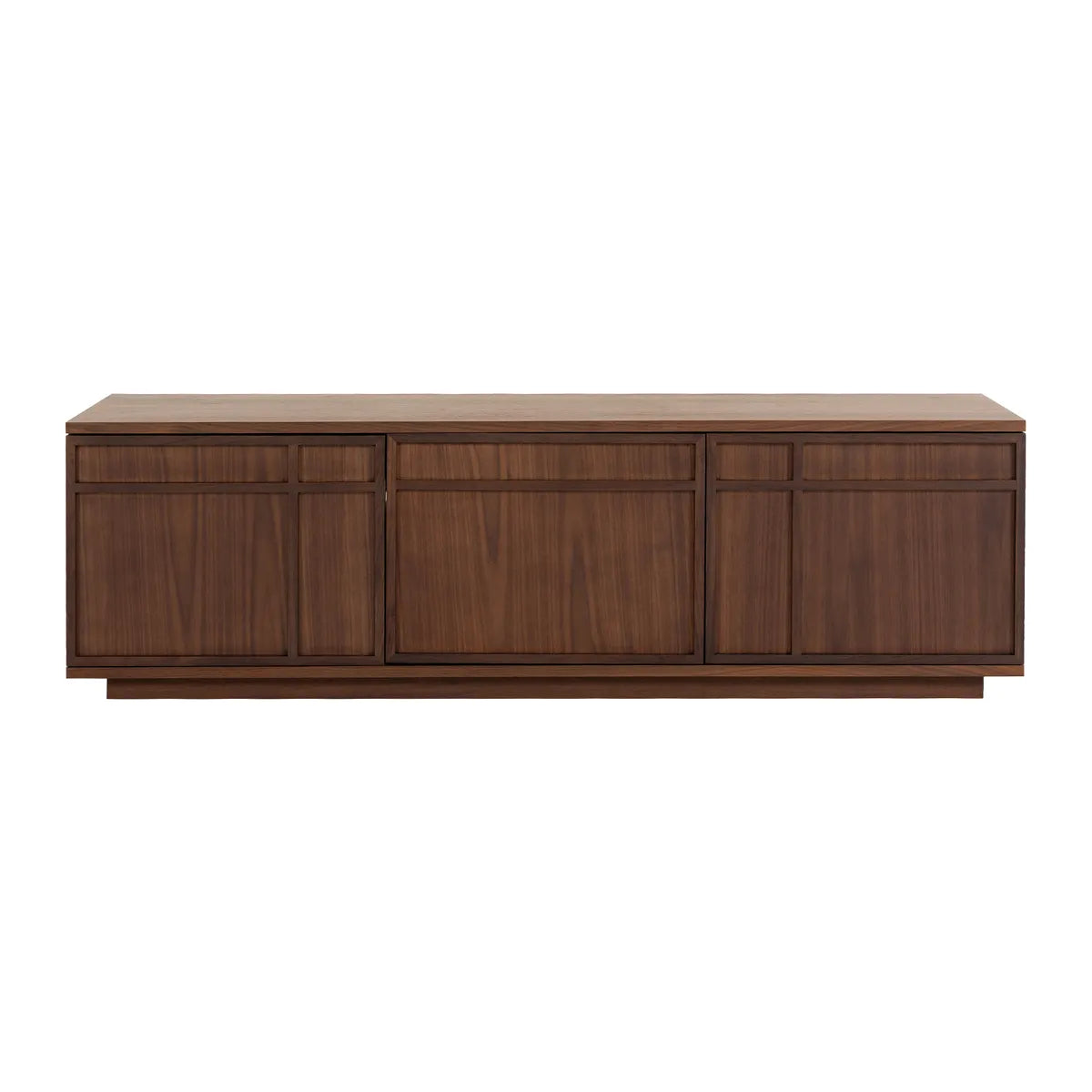 Szafka rtv FERMO 150 cm – fornir orzech włoski, 3-drzwiowa