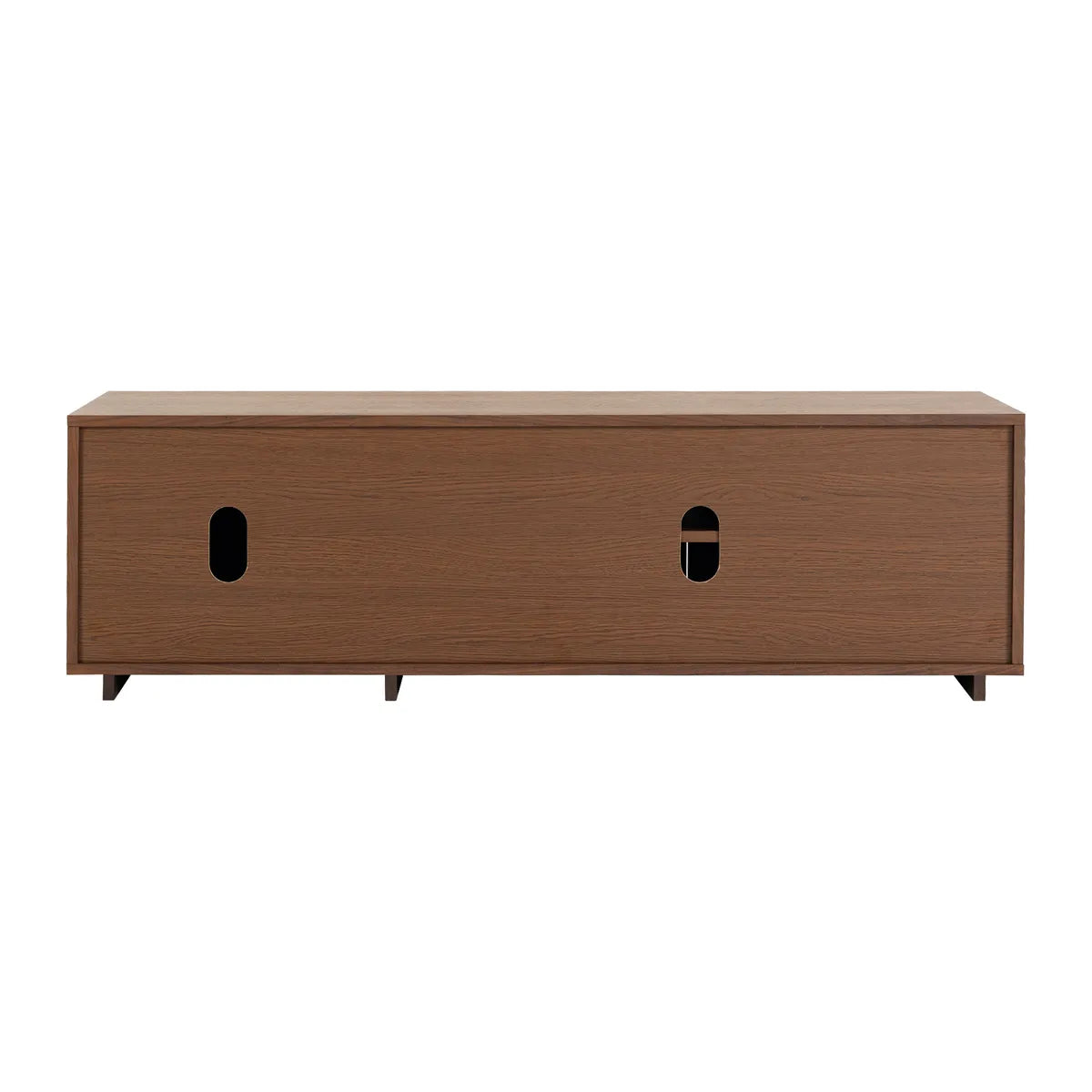 Szafka rtv FERMO 150 cm – fornir orzech włoski, 3-drzwiowa