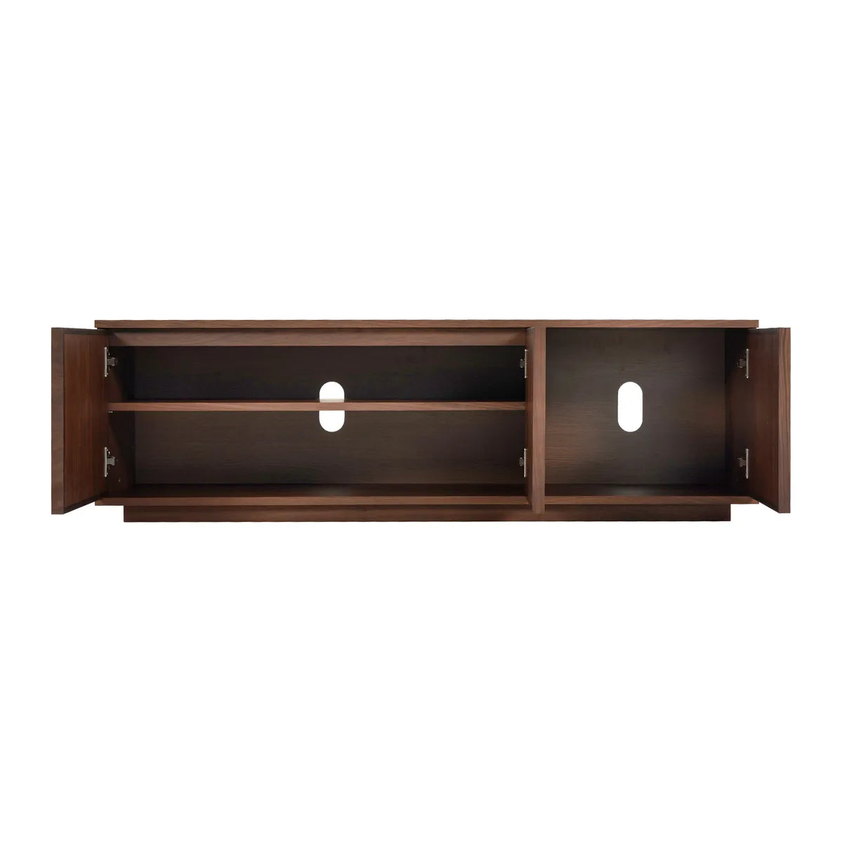 Szafka rtv FERMO 150 cm – fornir orzech włoski, 3-drzwiowa