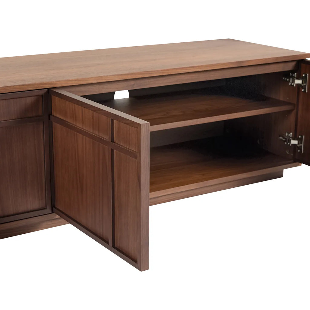 Szafka rtv FERMO 200 cm – fornir orzech włoski, 4-drzwiowa