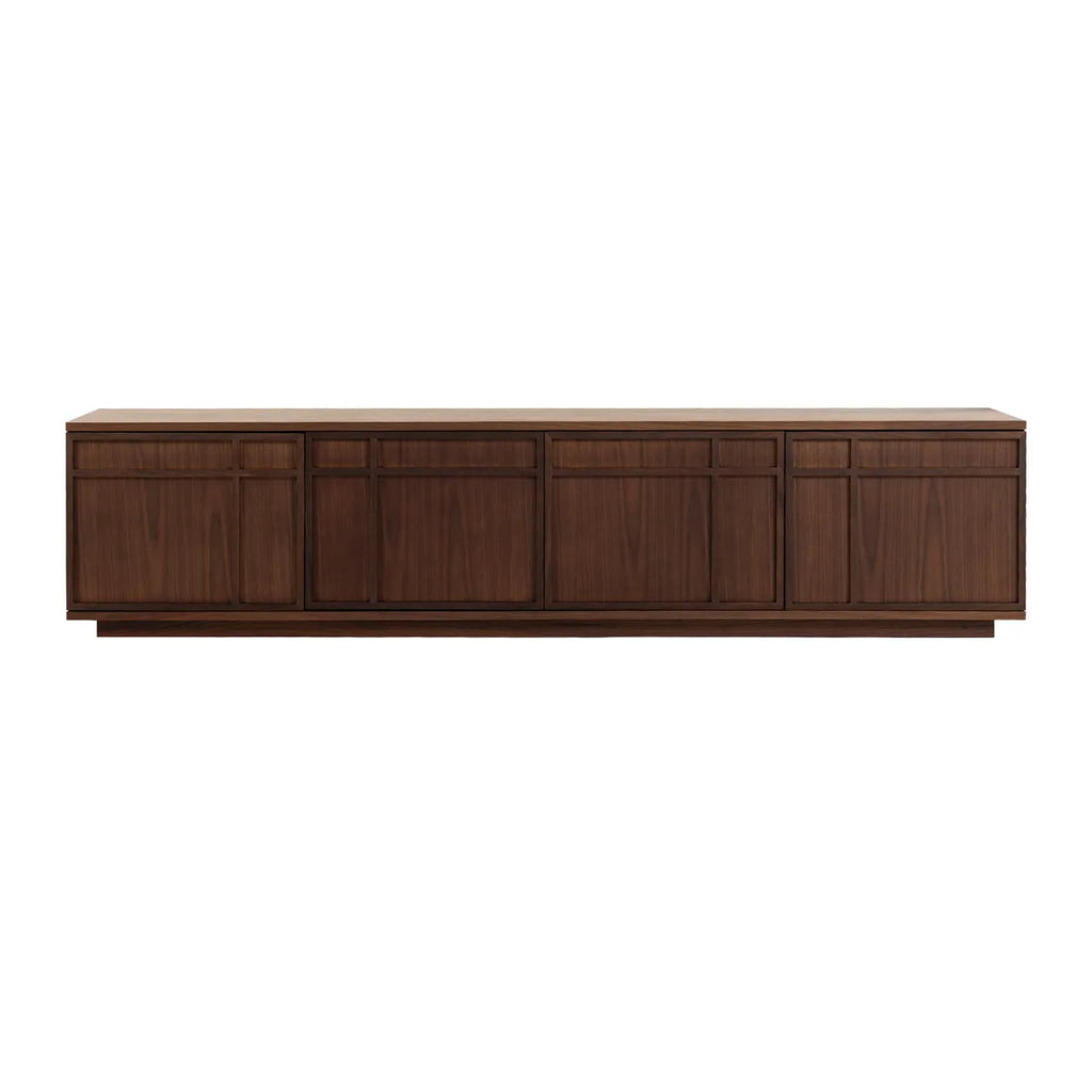 Szafka rtv FERMO 200 cm – fornir orzech włoski, 4-drzwiowa