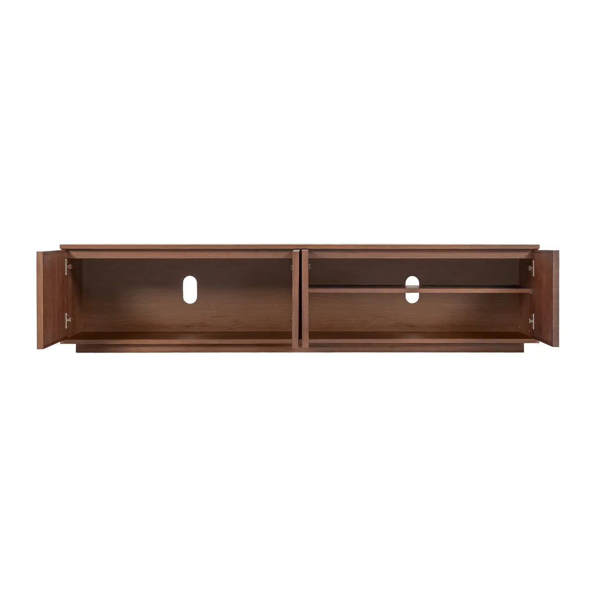 Szafka rtv FERMO 200 cm – fornir orzech włoski, 4-drzwiowa