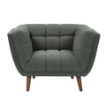 Fotel Beryl pikowany khaki zielony 110x90x76cm Zago