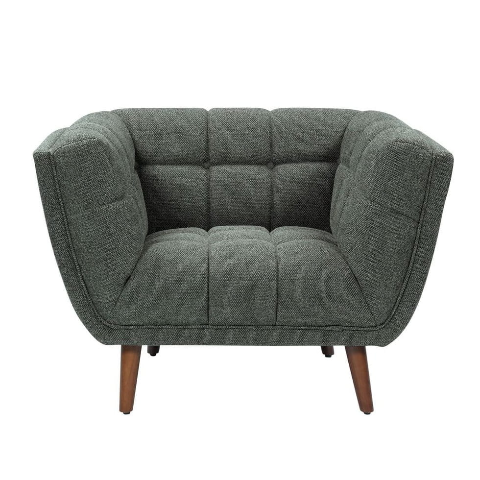 Fotel Beryl pikowany khaki zielony 110x90x76cm Zago