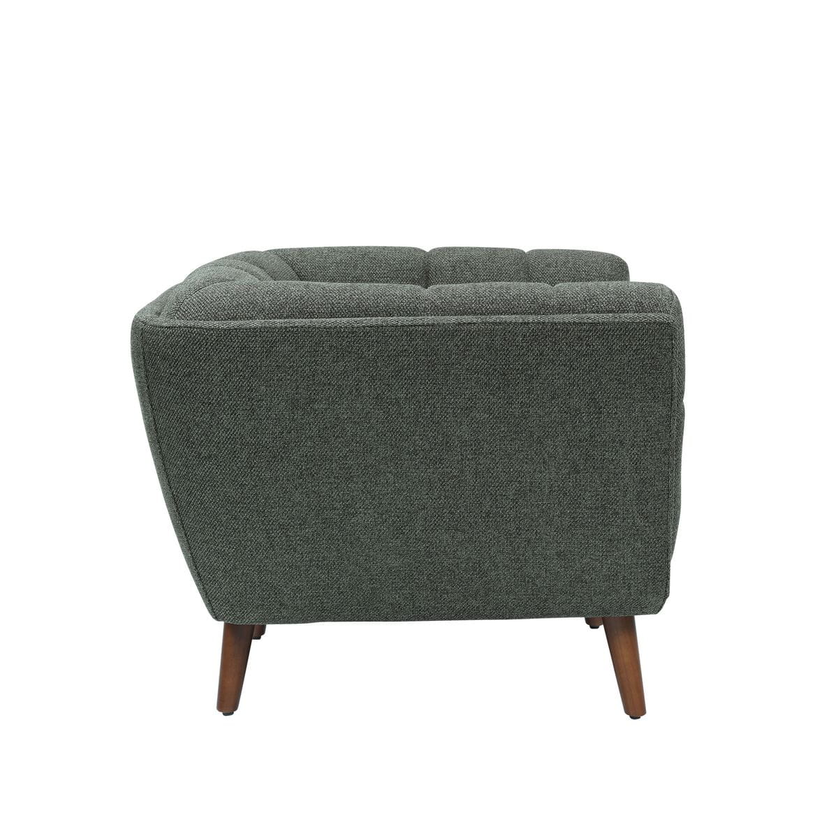 Fotel Beryl pikowany khaki zielony 110x90x76cm Zago