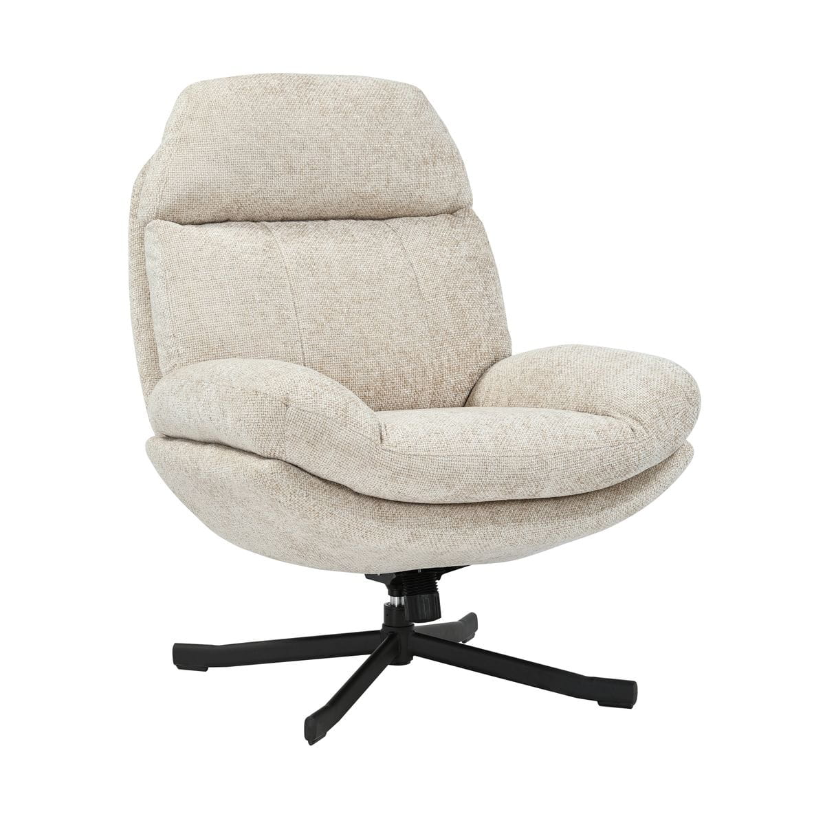 Fotel Chill obrotowy taupe uszak Zago