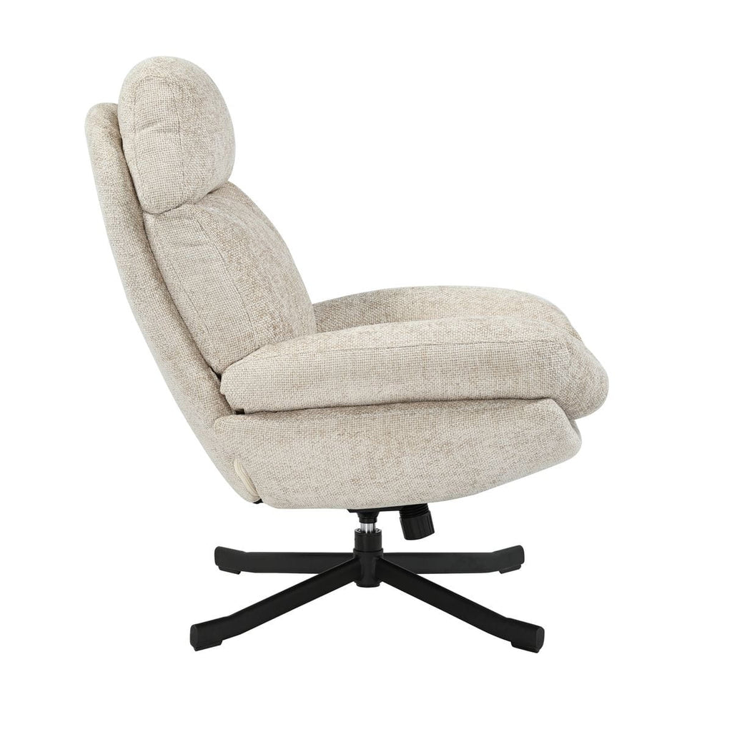 Fotel Chill obrotowy taupe uszak Zago