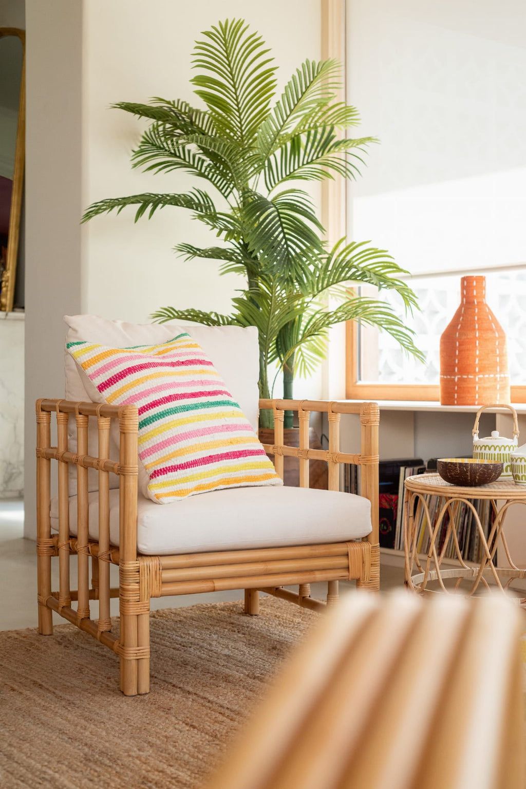 Fotel Elise rattan naturalny J - LINE