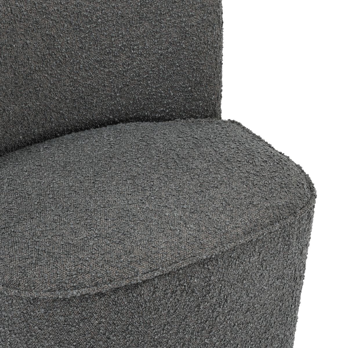 Fotel JONA boucle ciemnoszary Zago