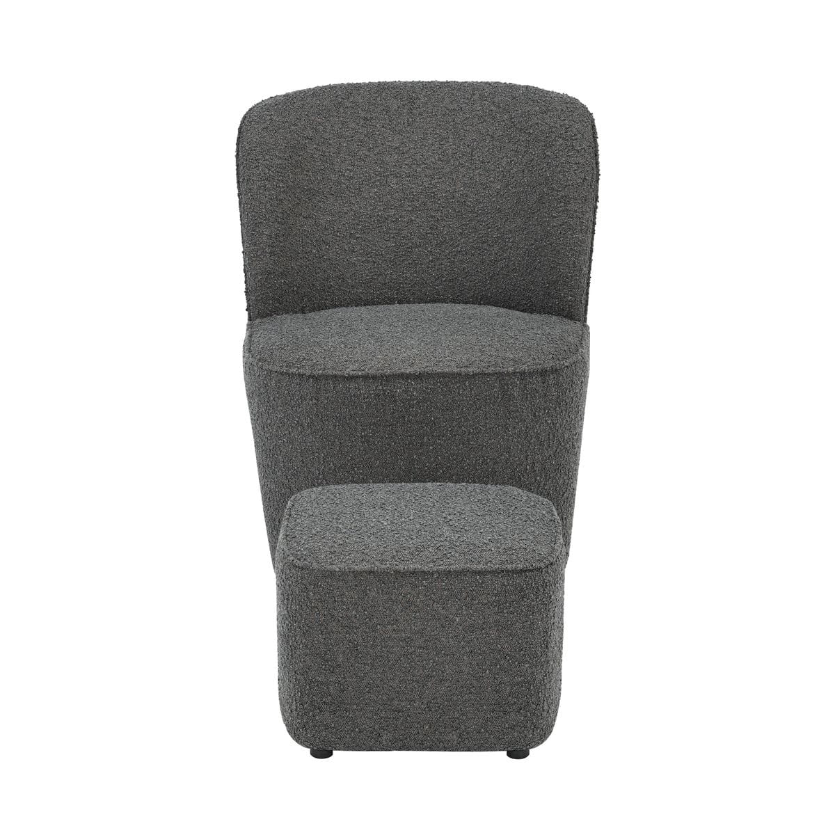 Fotel JONA boucle ciemnoszary Zago
