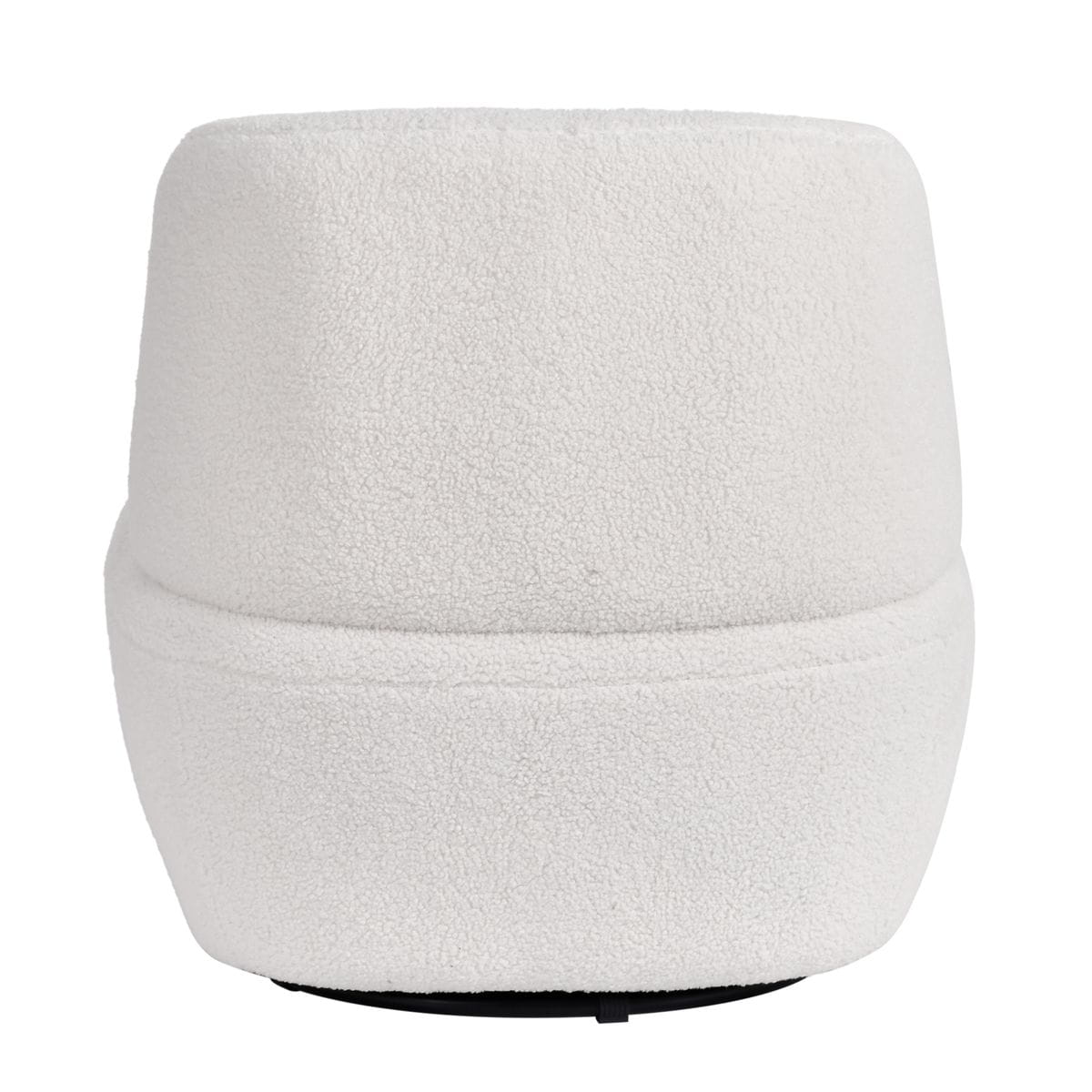 Fotel obrotowy Lana biały ecru 68x76x70 cm boucle Zago