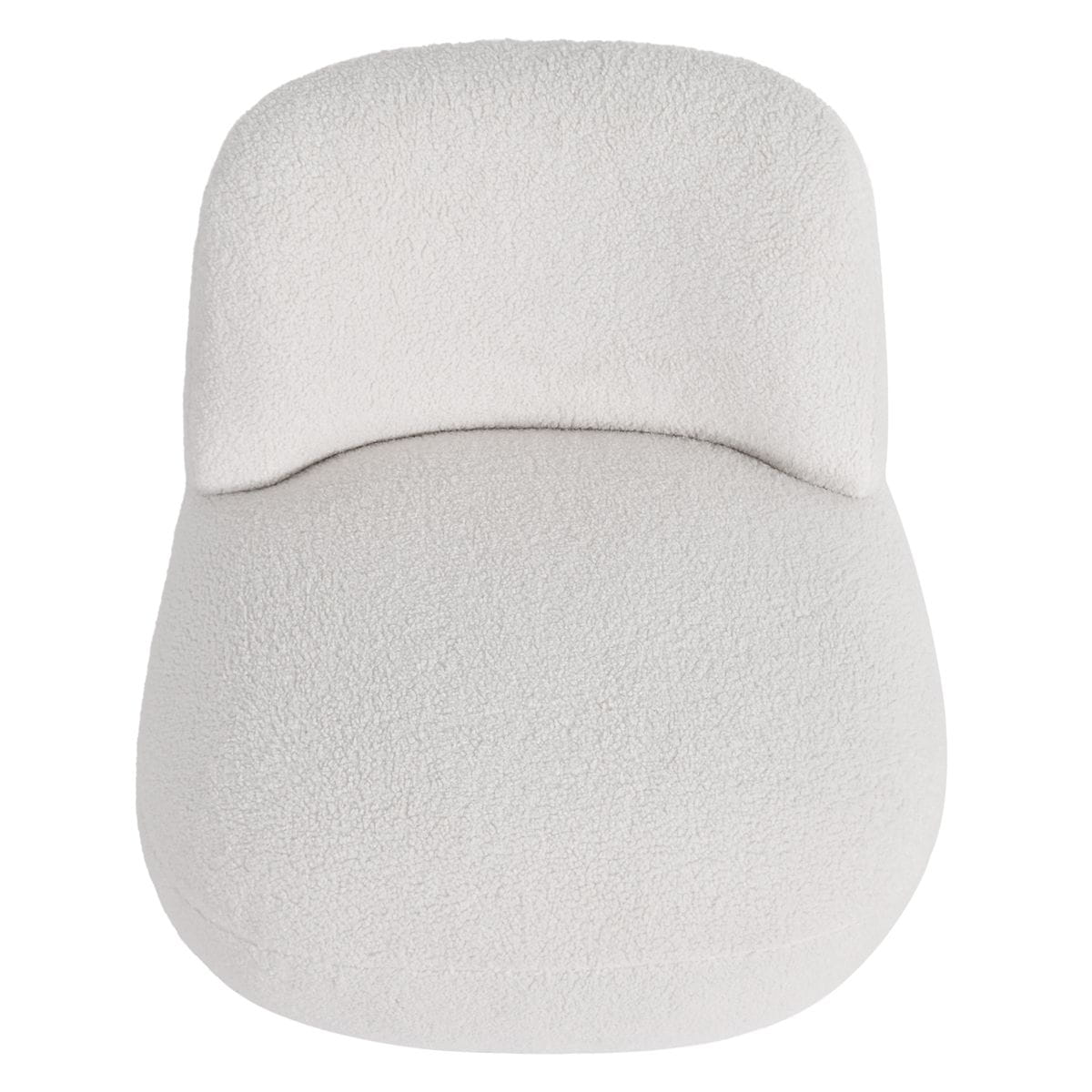 Fotel obrotowy Lana biały ecru 68x76x70 cm boucle Zago