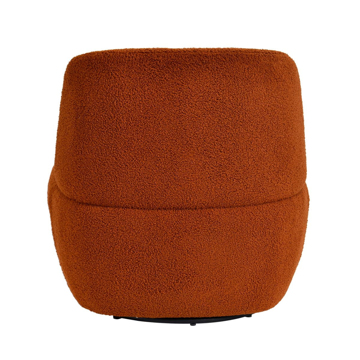 Fotel obrotowy Lana rdzawy terakota 68x76x70 cm boucle Zago
