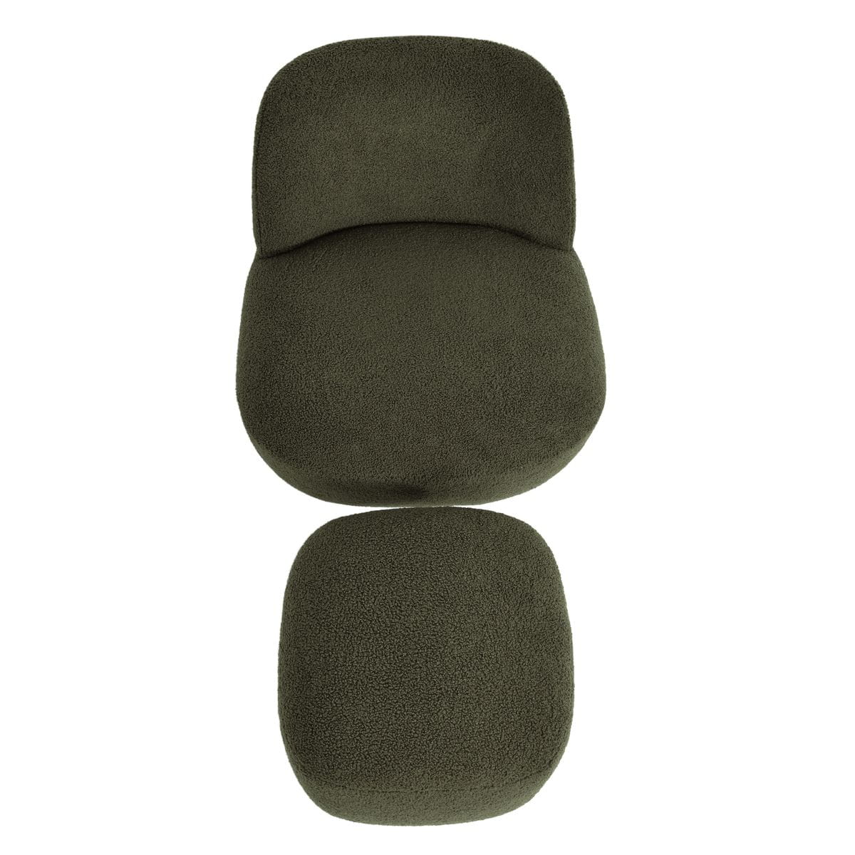 Fotel obrotowy Lana zielony 68x76x70 cm boucle Zago