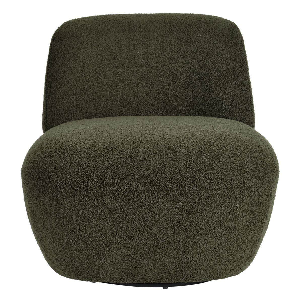 Fotel obrotowy Lana zielony 68x76x70 cm boucle Zago