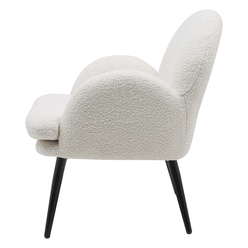 Fotel Oreo biały boucle teddy Zago