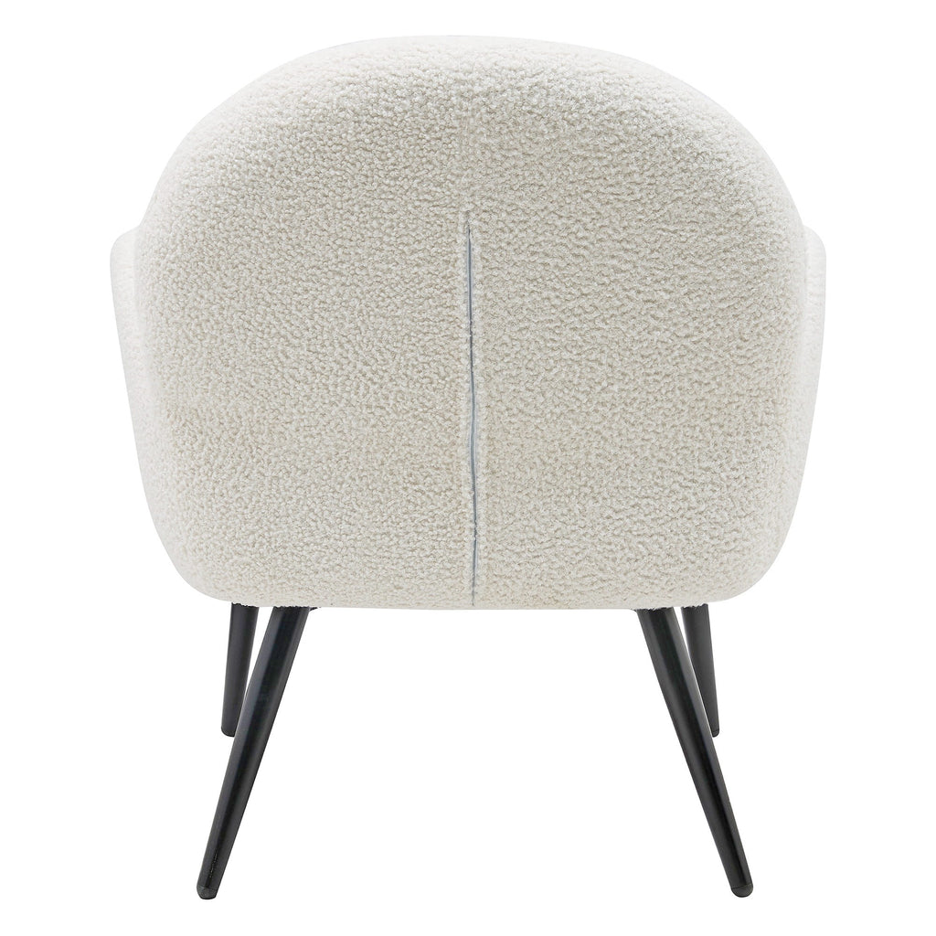 Fotel Oreo biały boucle teddy Zago