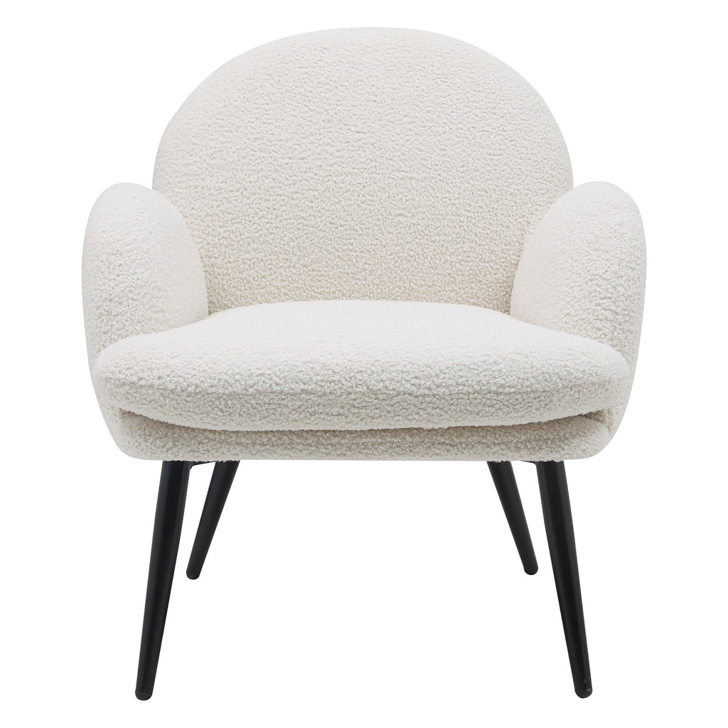Fotel Oreo biały boucle teddy Zago